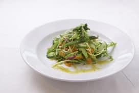 Shaved Vegetable Salad with Marjoram and Mint Dressing