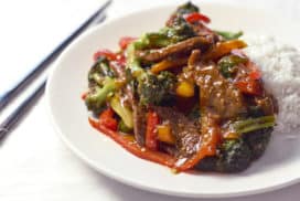 Flank Steak Stir Fry with Broccoli and Peppers