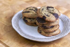 Tahini Chocolate Chunk Cookies with Zahtar