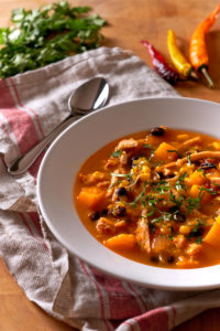 Southwest Butternut Squash Turkey Soup
