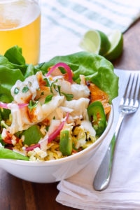 Sea Bass Taco Bowl