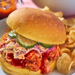 Pulled Pork Sandwich with Coleslaw