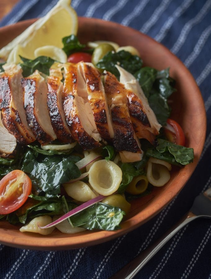 Kale and Roast Chicken Salad