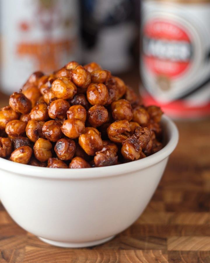 Beer-Honey Roasted Chickpeas