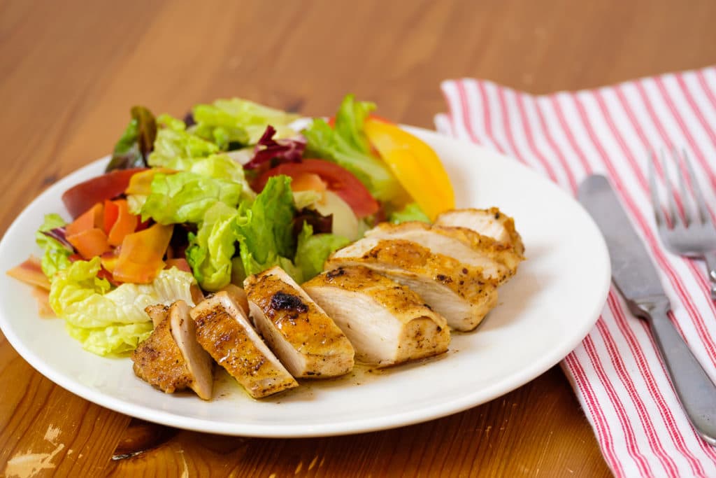 Perfectly juicy and flavorful Chicken Breast.
