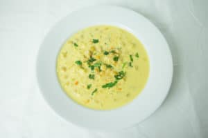 Saffron Chickpea Soup