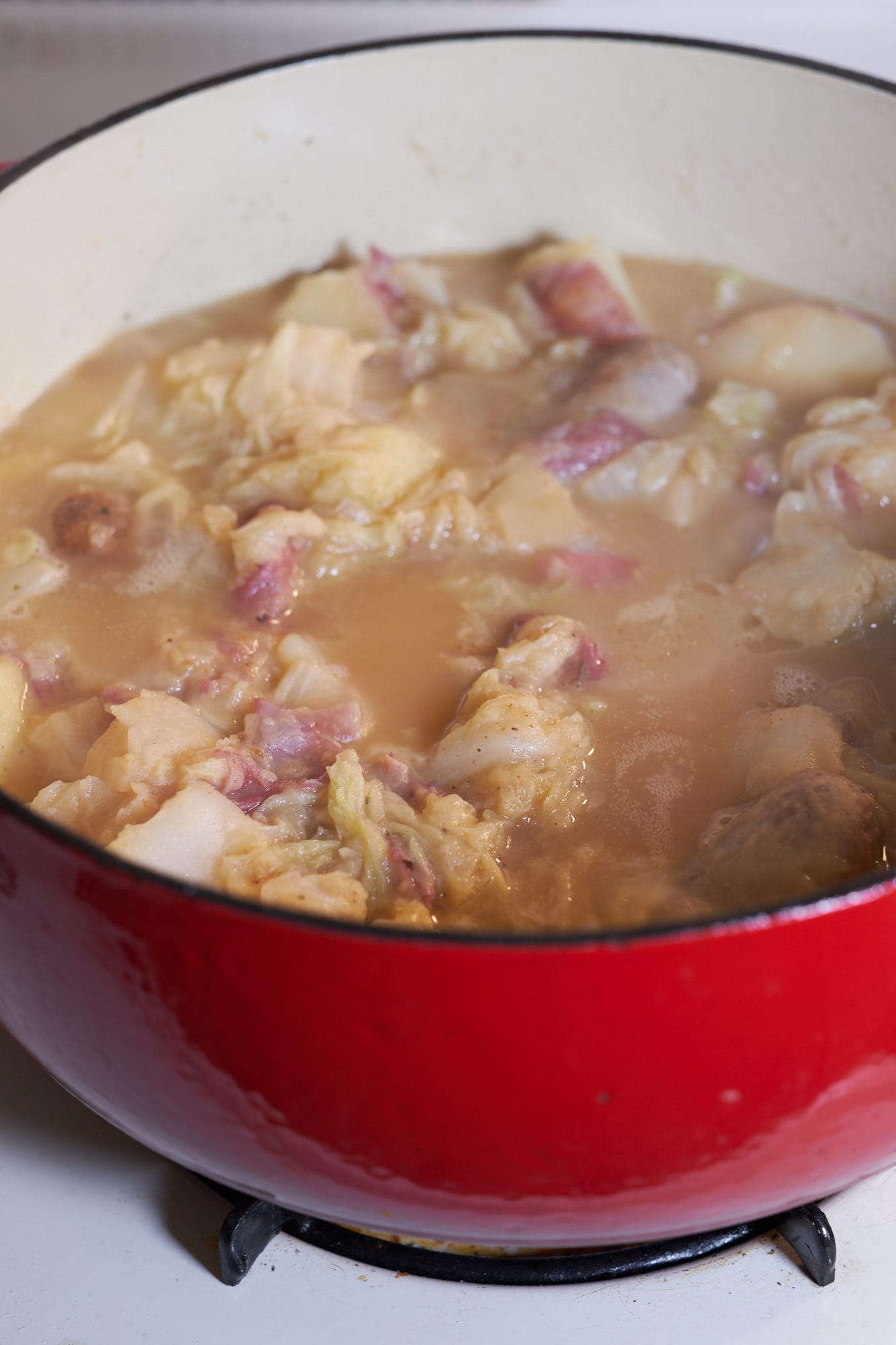 German Bratwurst, Cabbage, and Potato Stew Eat Up! Kitchen