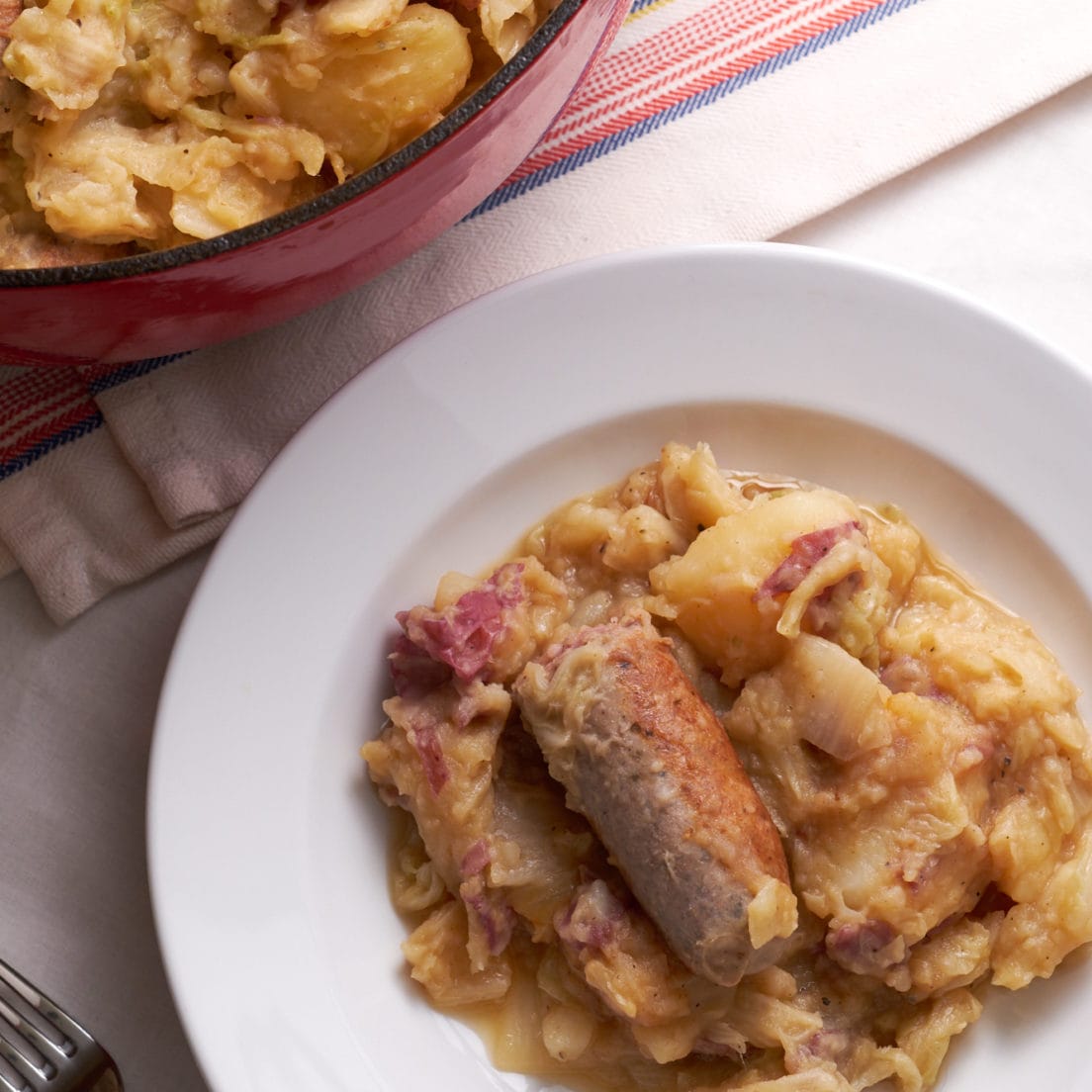 German Bratwurst, Cabbage, and Potato Stew Eat Up! Kitchen