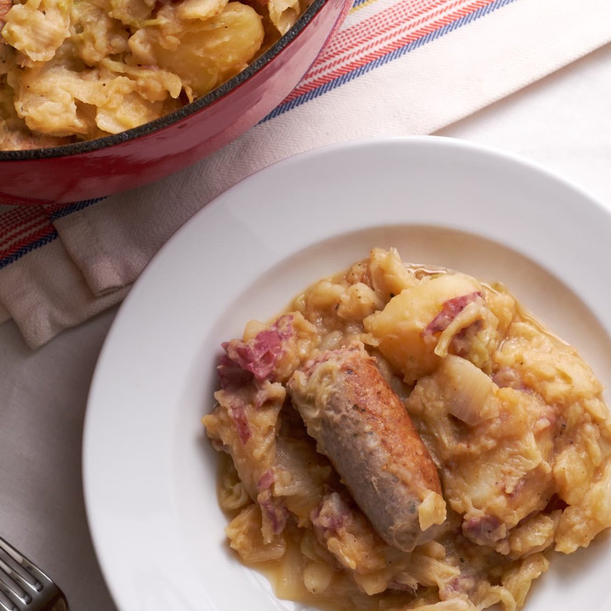German Bratwurst, Cabbage, and Potato Stew Eat Up! Kitchen
