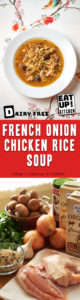 French Onion Chicken Rice Soup