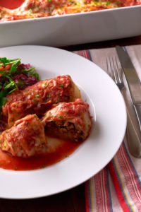 Turkey Lentil Stuffed Cabbage Rolls