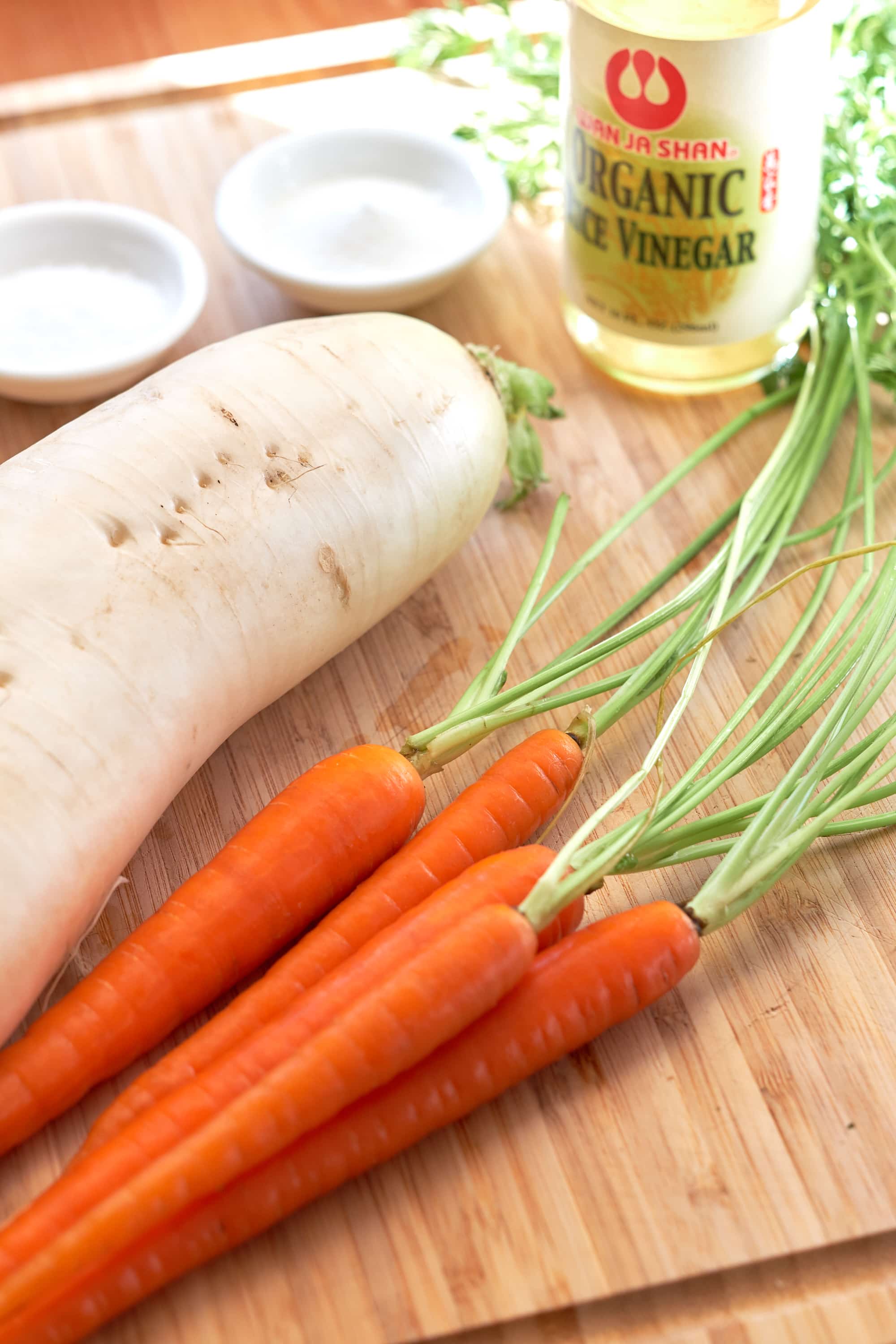 Pickled Carrots and Daikon