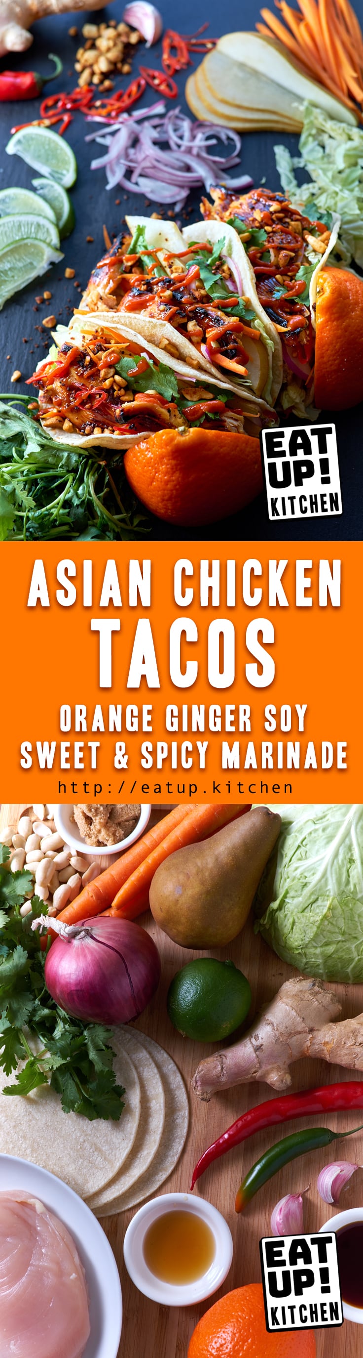 Asian Chicken Tacos