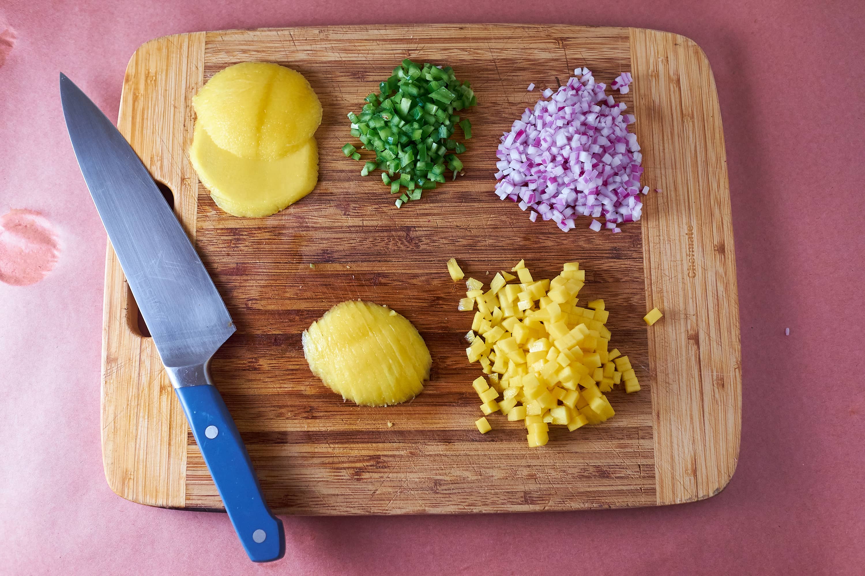 Cooking Tip: For Finely Diced Mango
