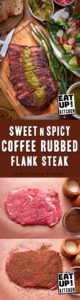 Sweet n Spicy Coffee Rubbed Flank Steak