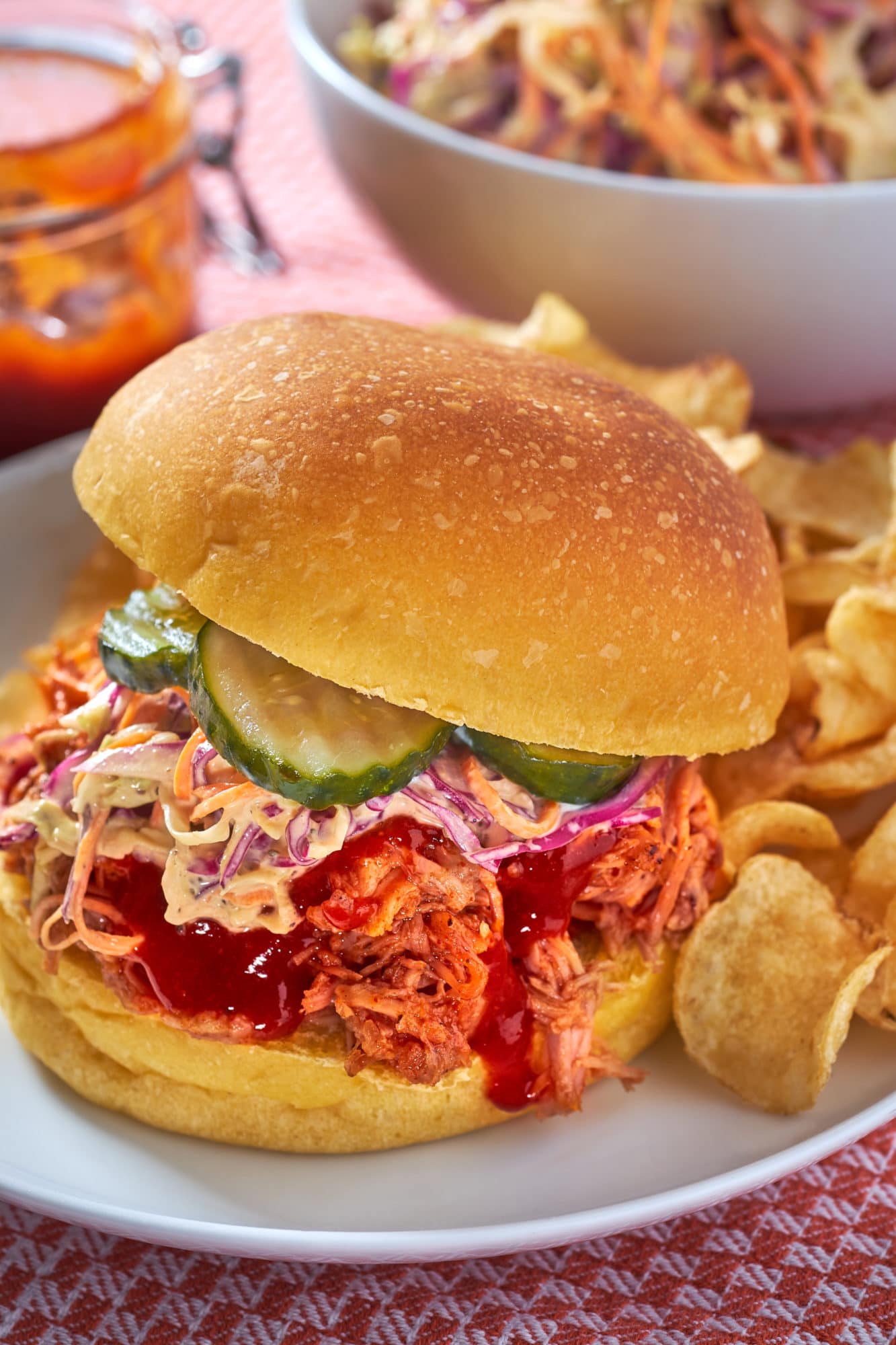 Pulled Pork Sandwich with Coleslaw