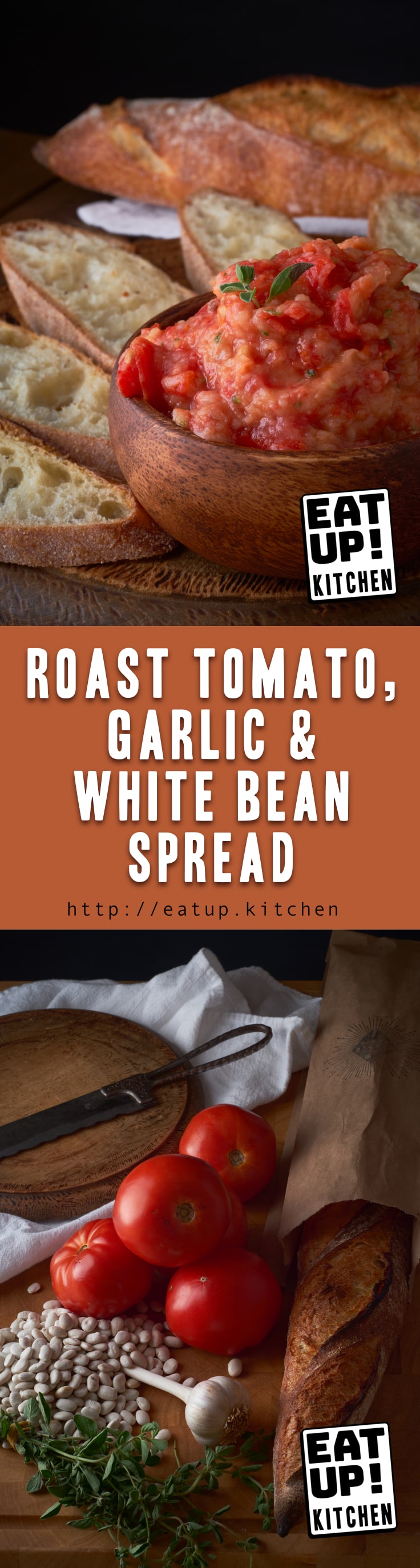 Roast Tomato, Garlic, and White Bean Spread