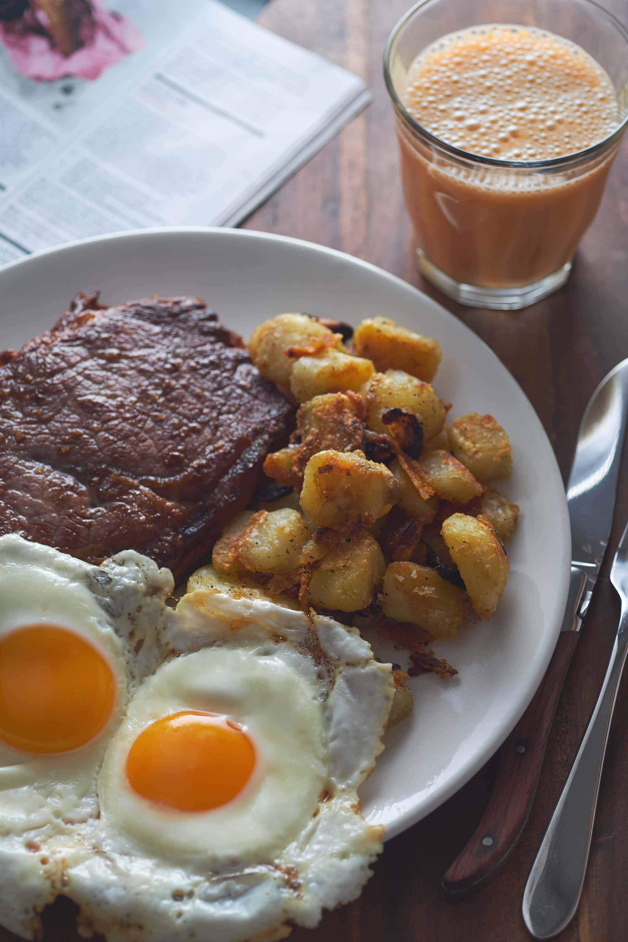 Steak and Eggs with Breakfast Potatoes