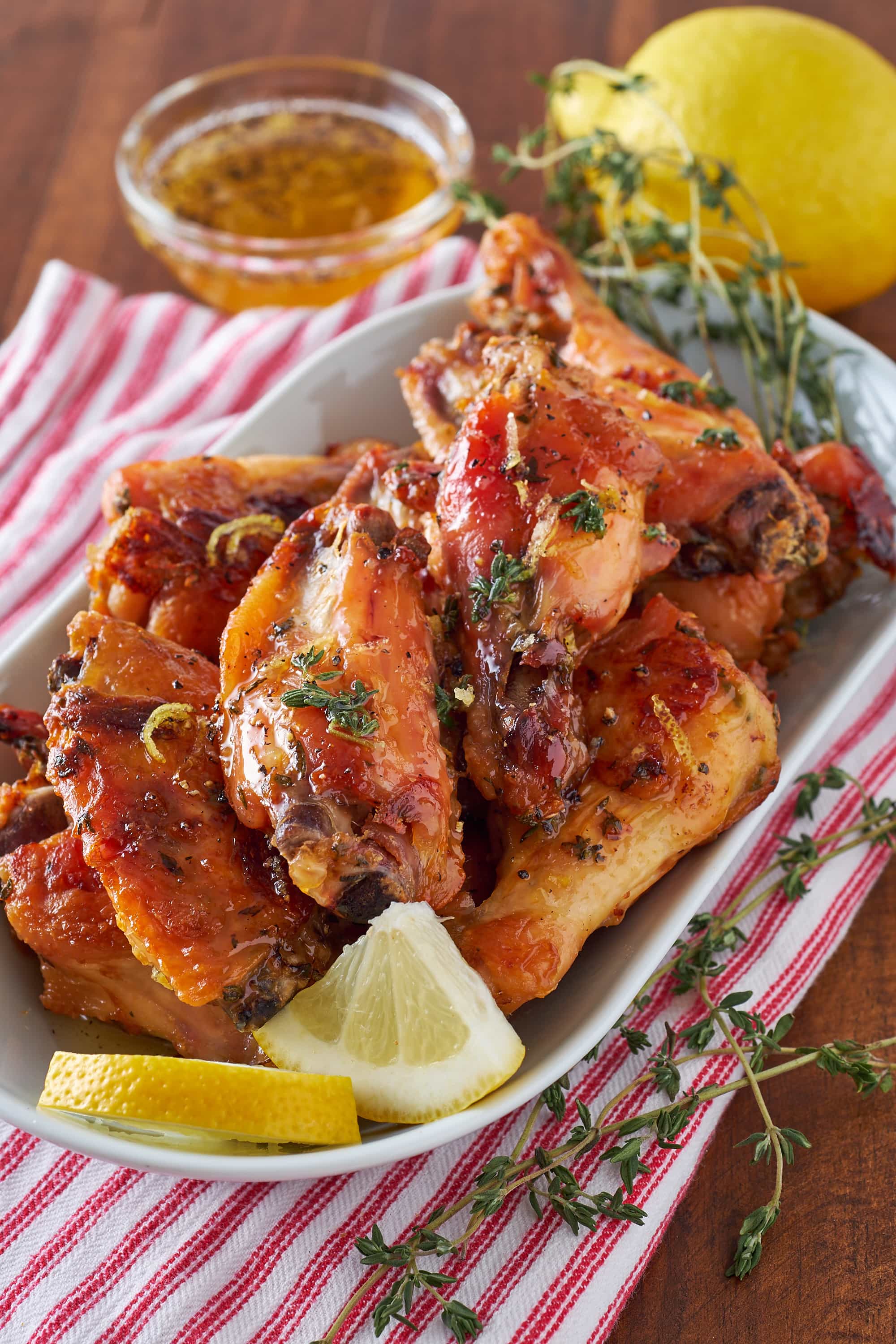 Slow Roasted Garlic Wings with Lemon, Honey, and Thyme Eat Up! Kitchen
