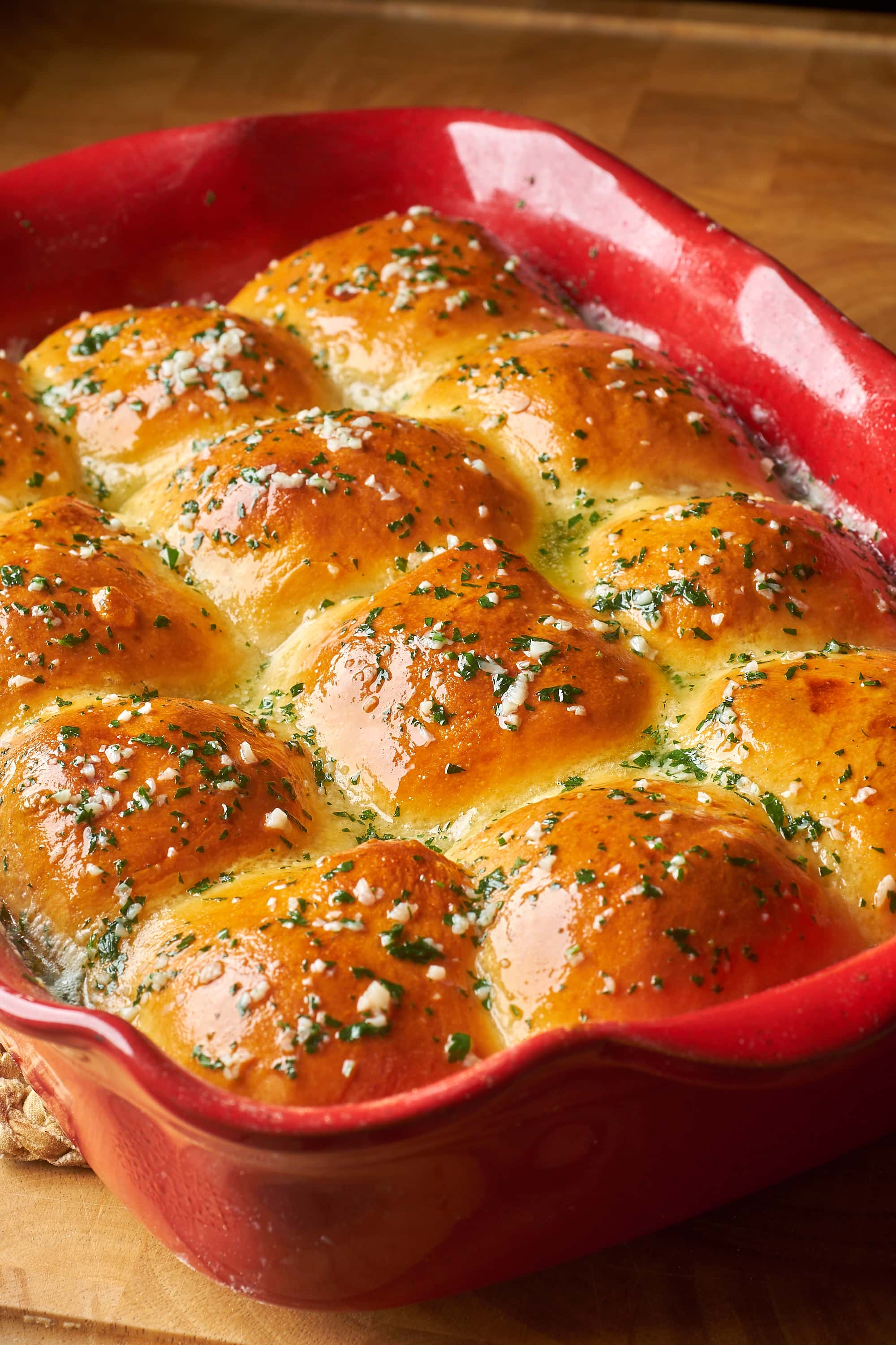 Cheesy Garlic Bread Dinner Rolls