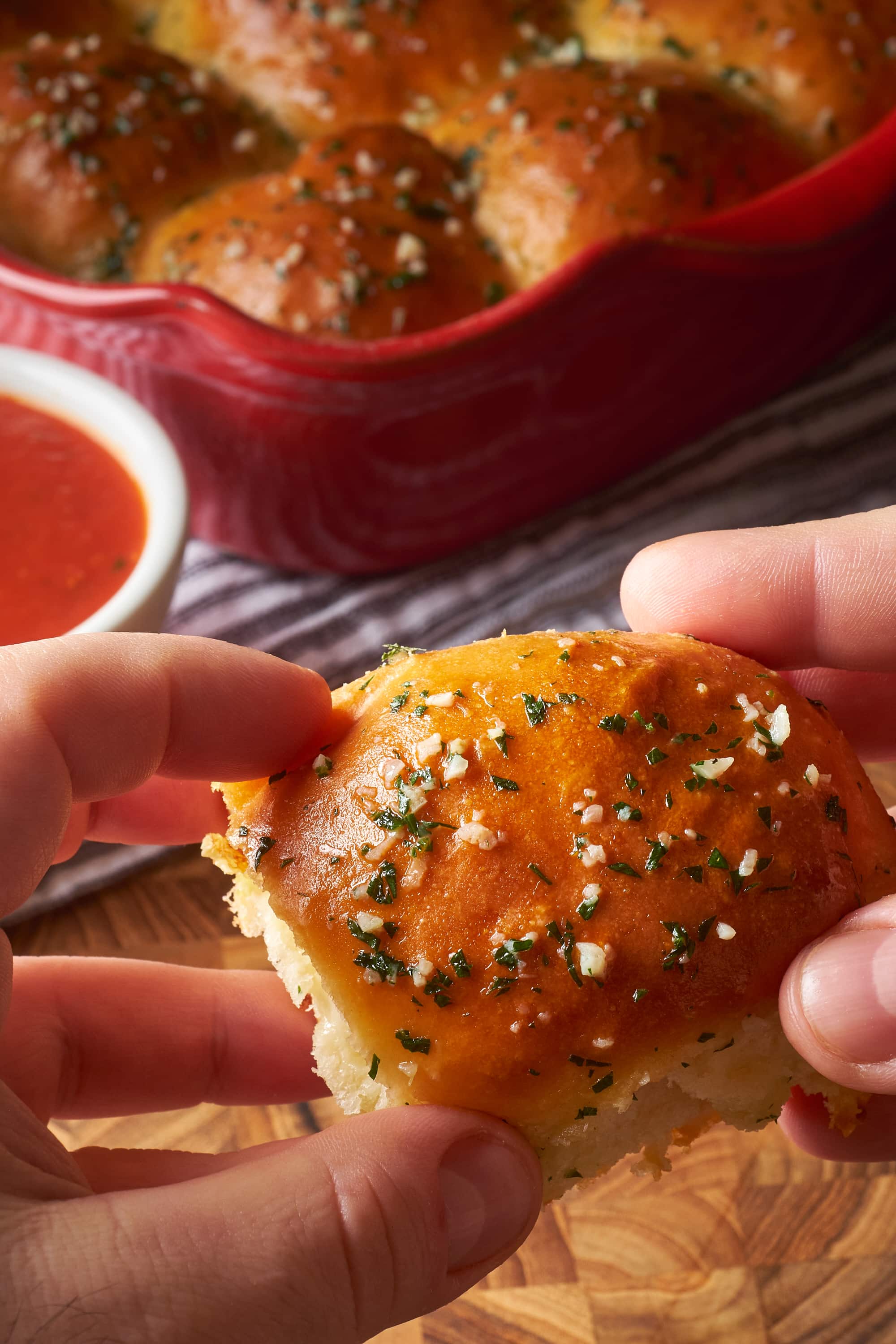 Cheesy Garlic Bread Dinner Rolls