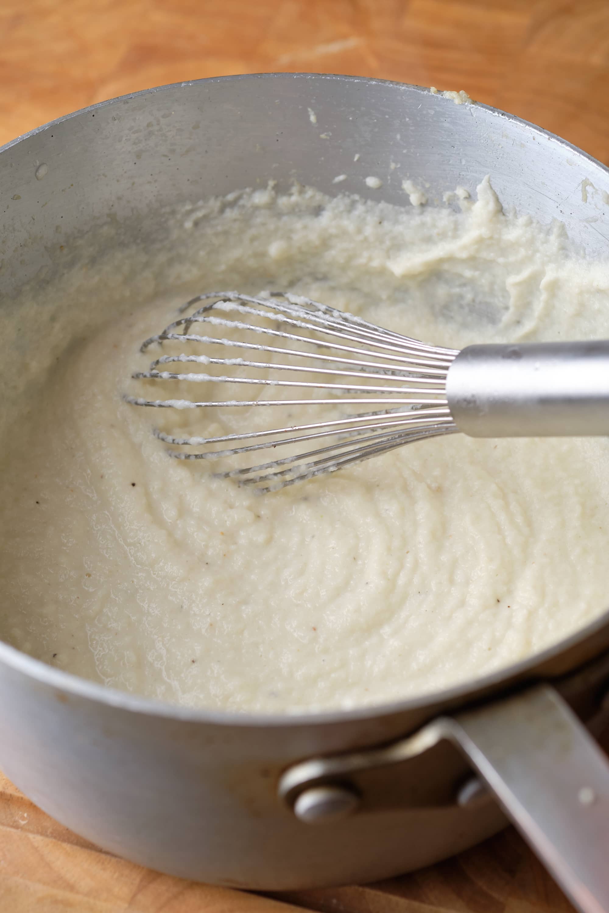 Garlic Horseradish Mashed Cauliflower