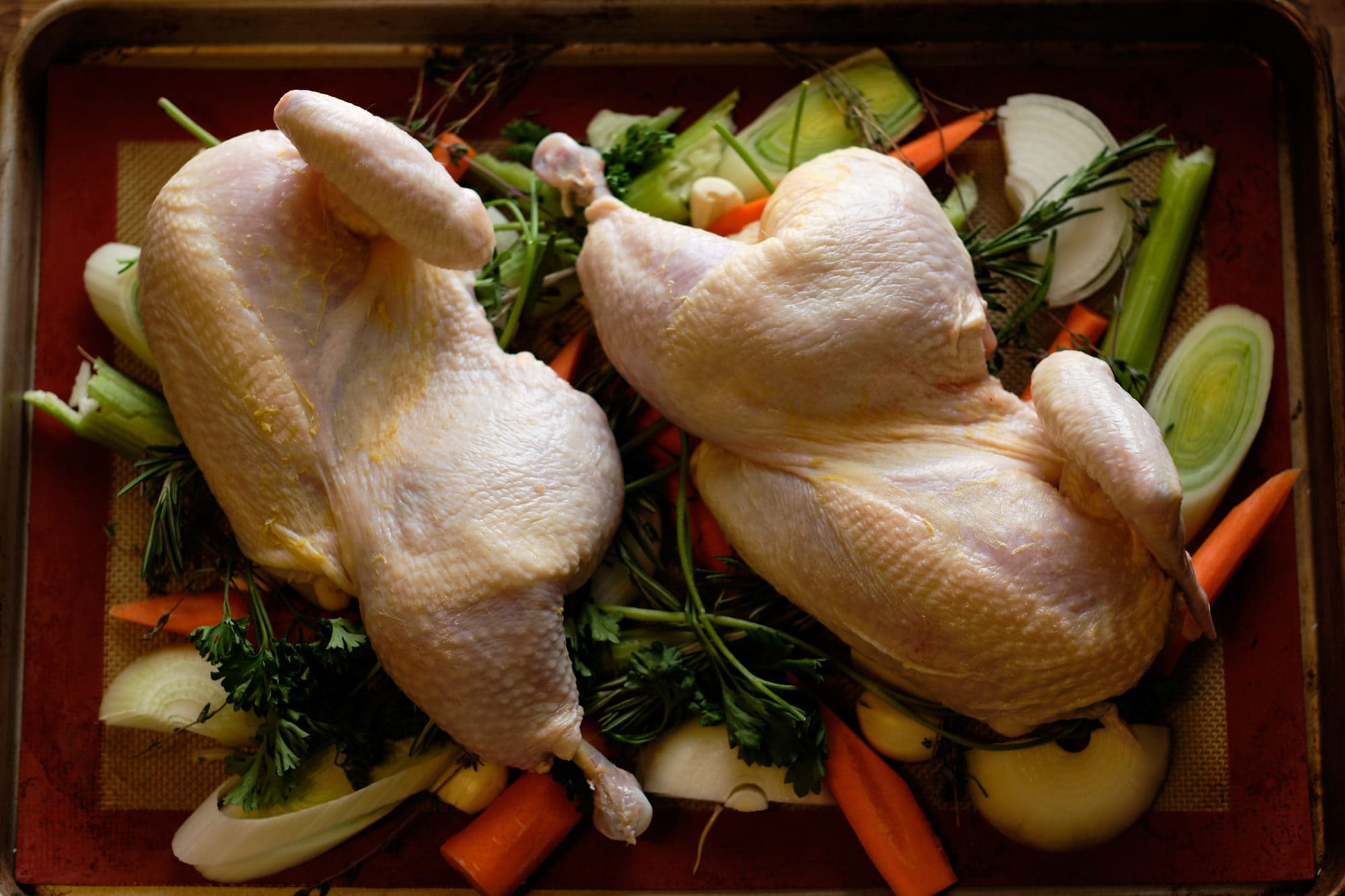 what is it called when you split a chicken in half