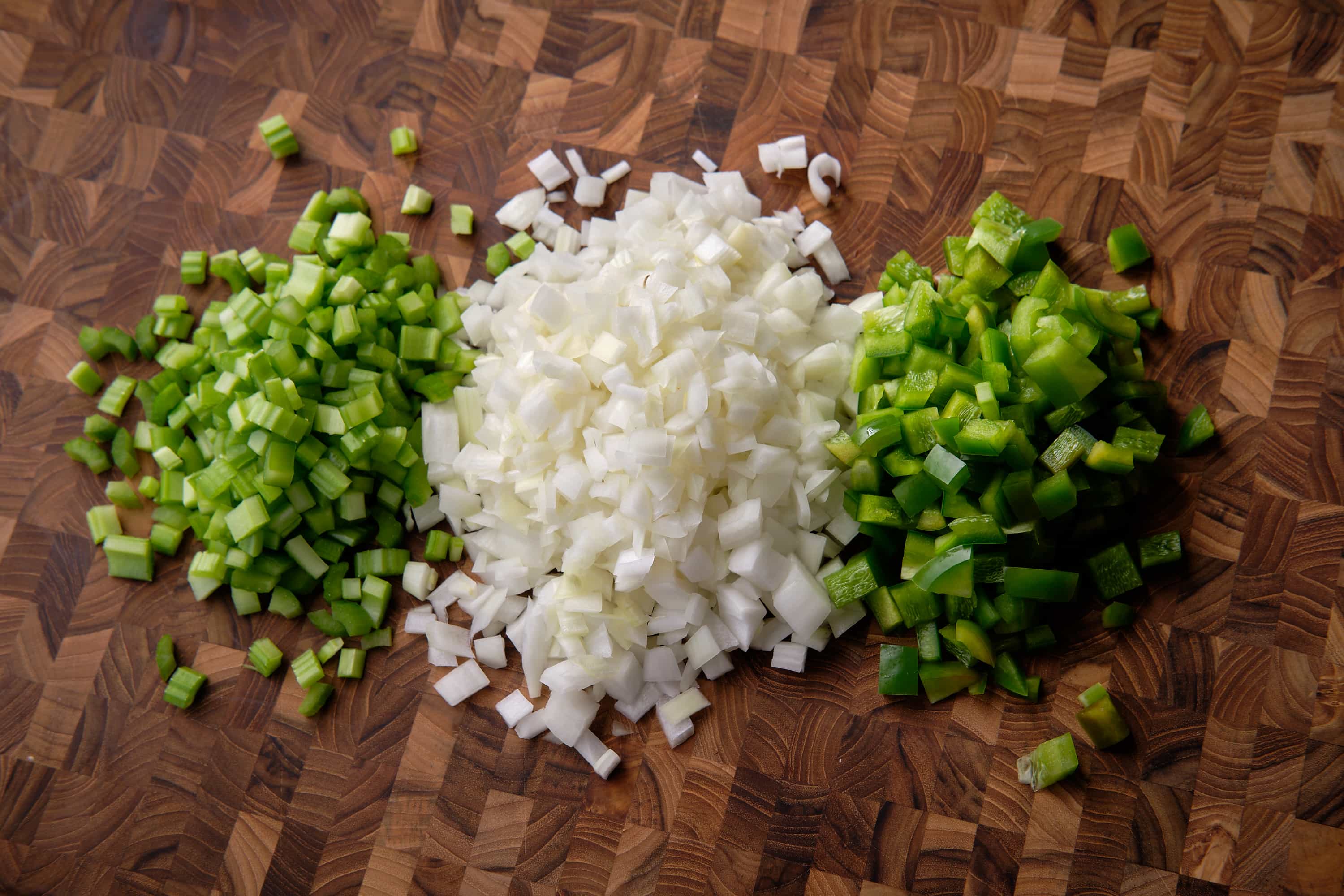 Cajun cooking's Holy Trinity. 