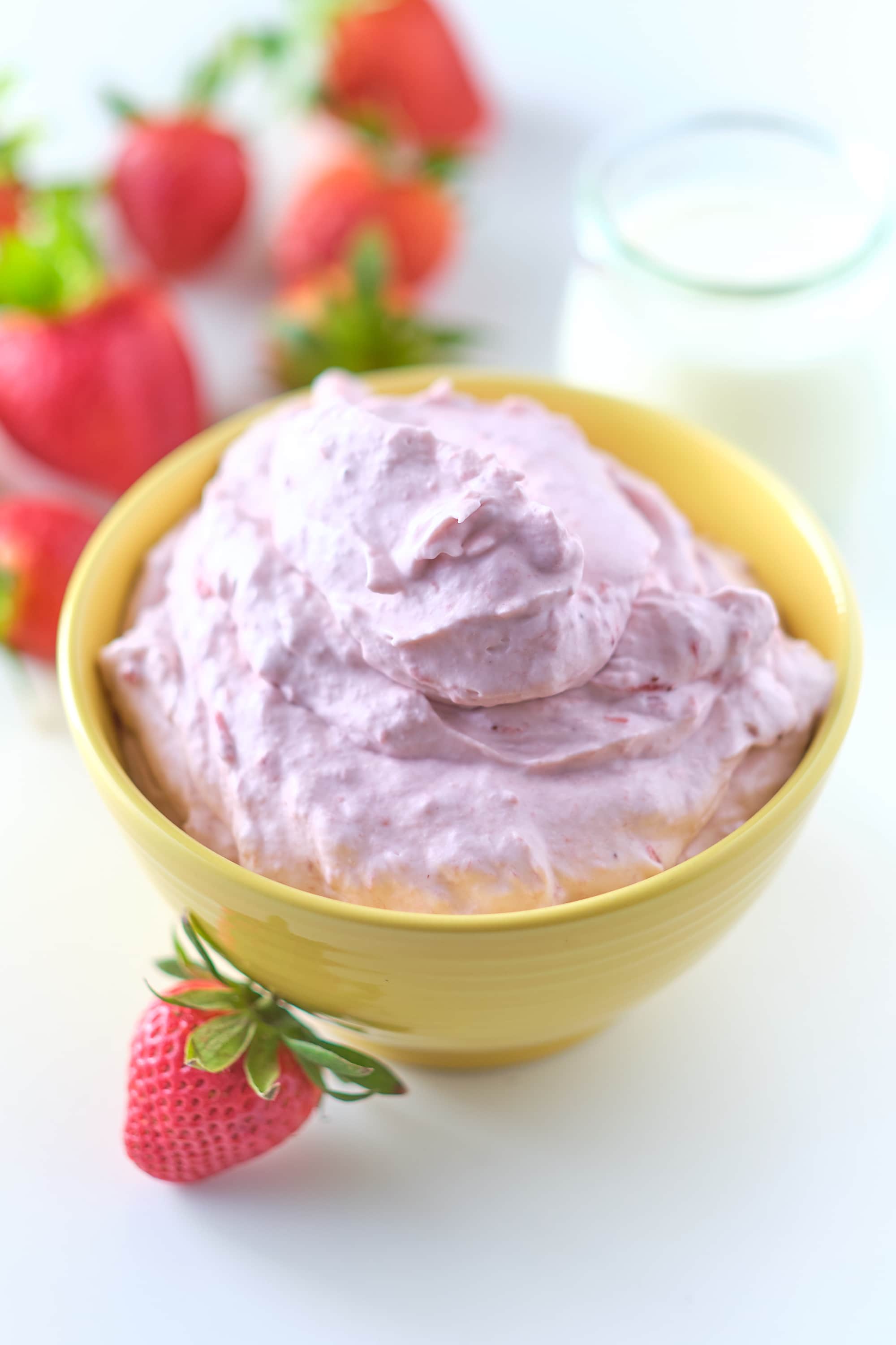 Homemade Strawberry Whipped Cream