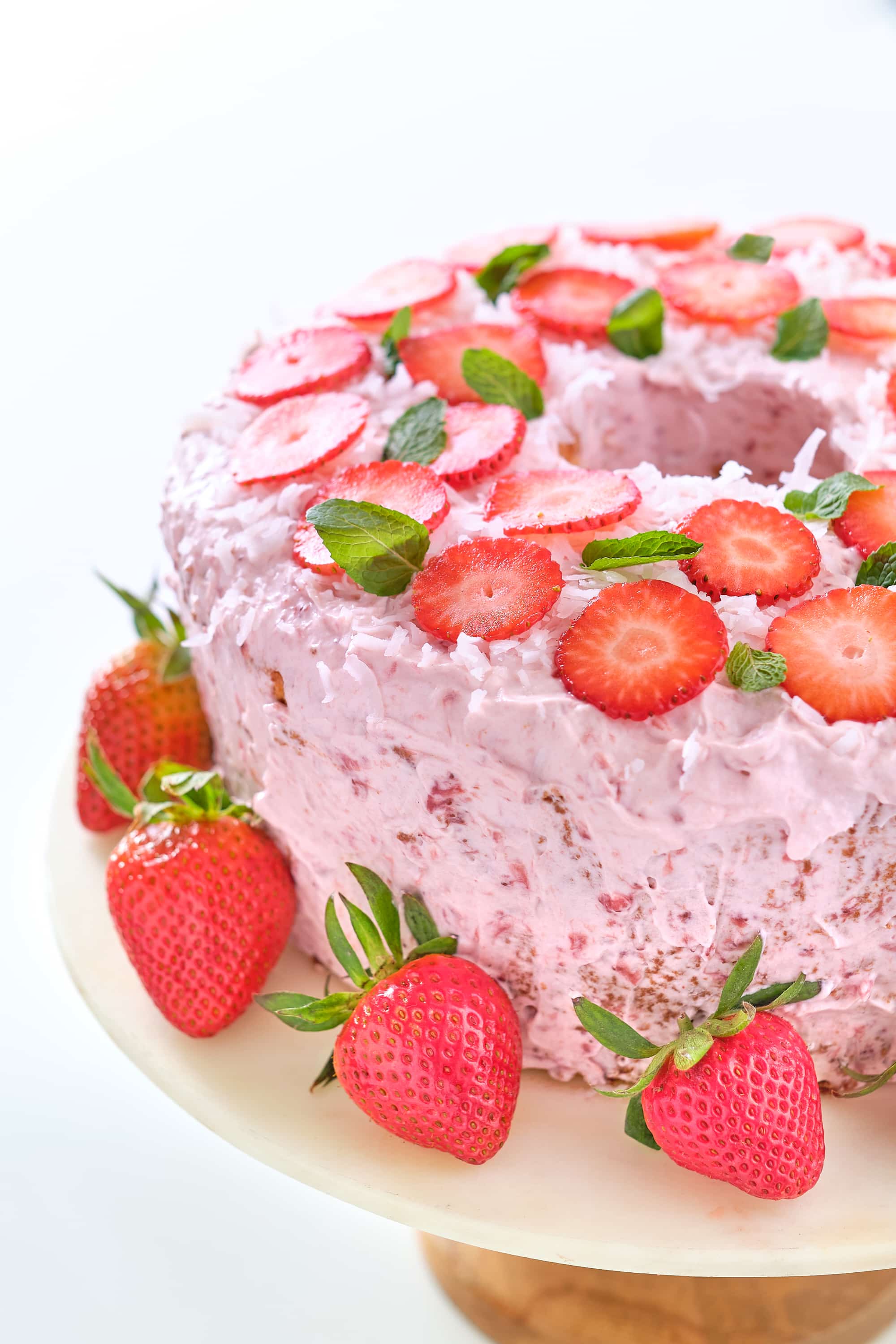 Angel Food Cake In A Loaf Pan - Homemade In The Kitchen