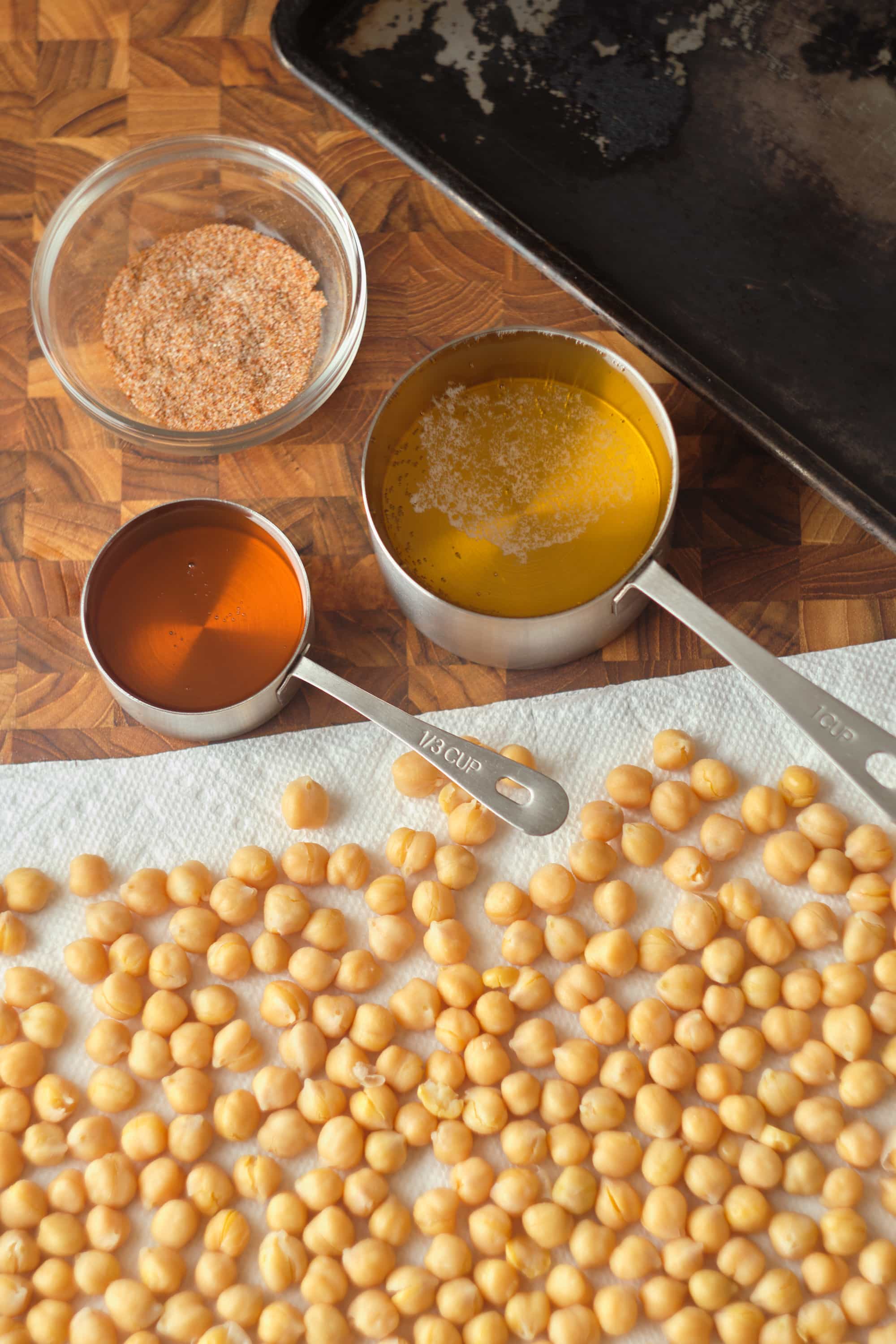 Beer-Honey Roasted Chickpeas