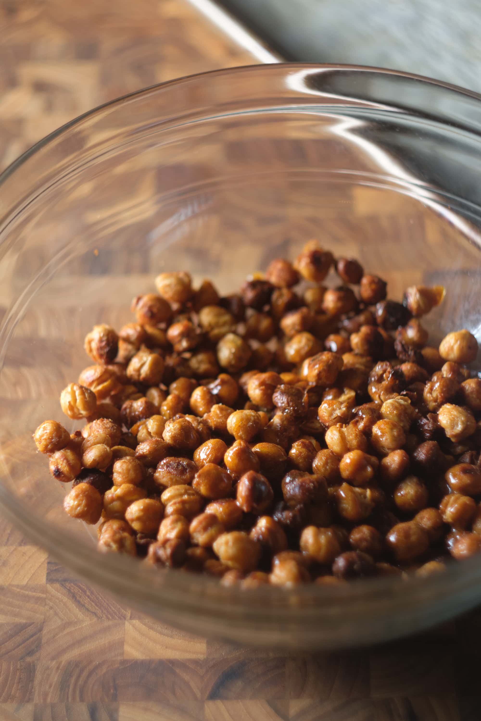 Beer-Honey Roasted Chickpeas