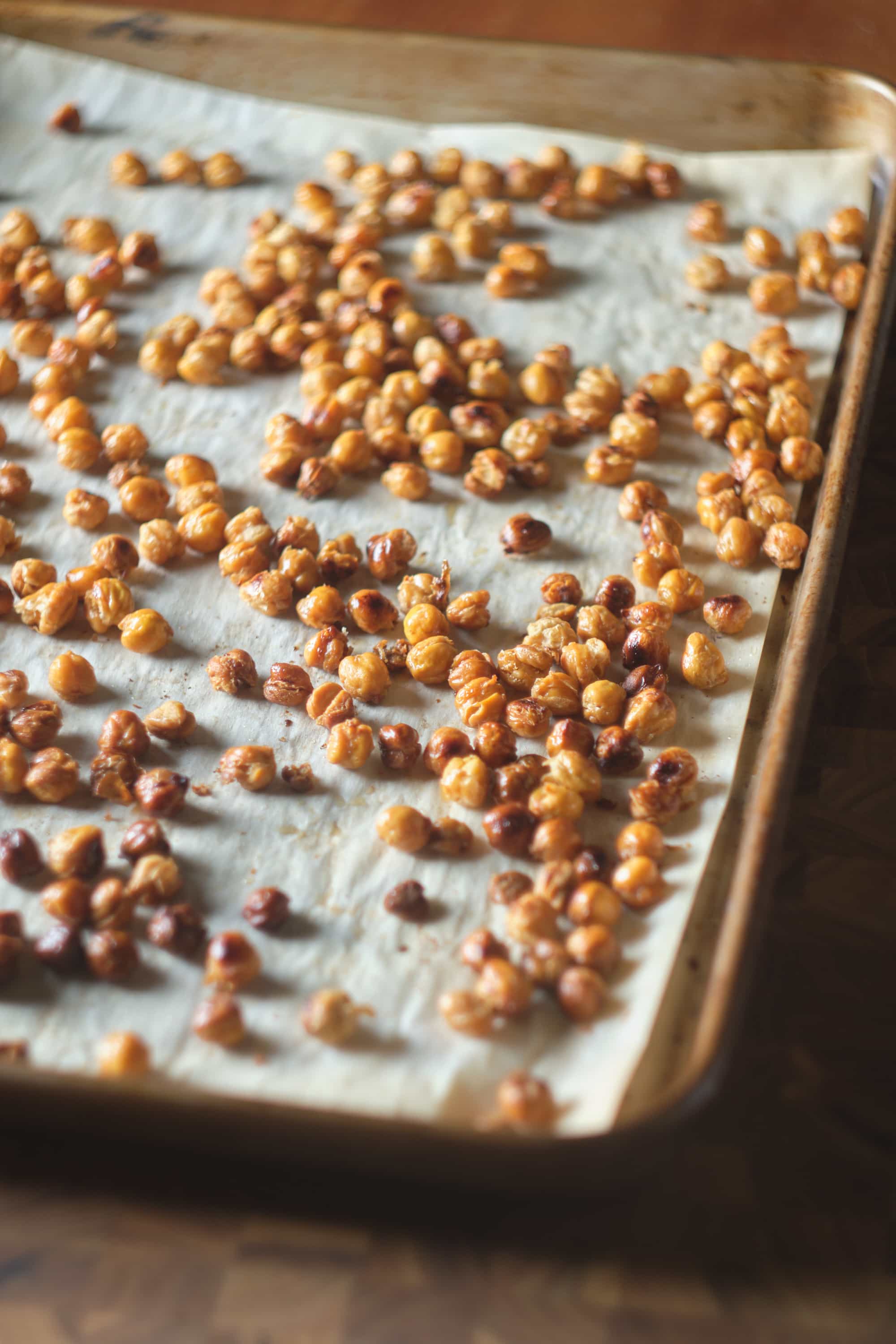 Beer-Honey Roasted Chickpeas