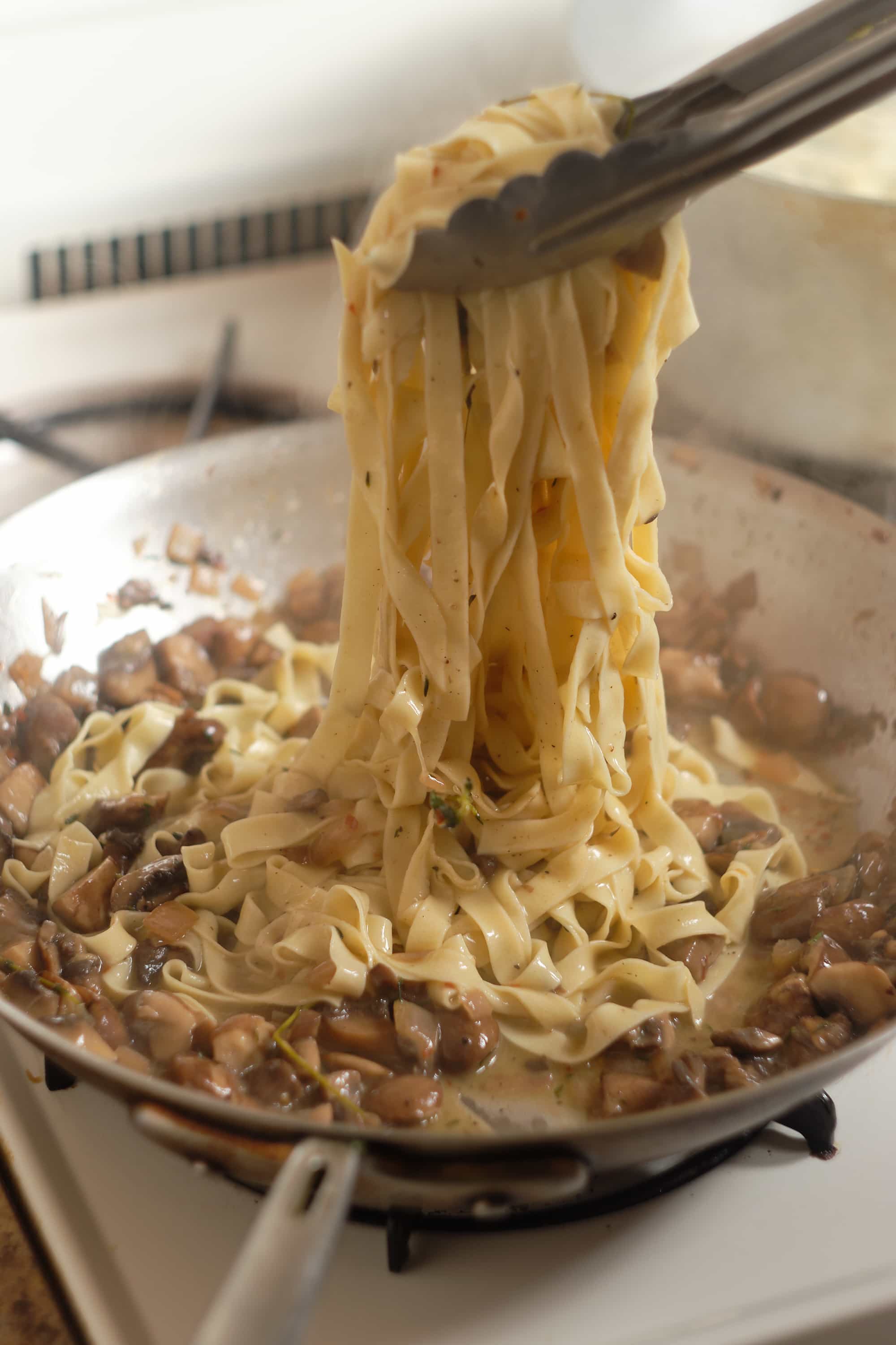 Homemade Pasta with Mushrooms