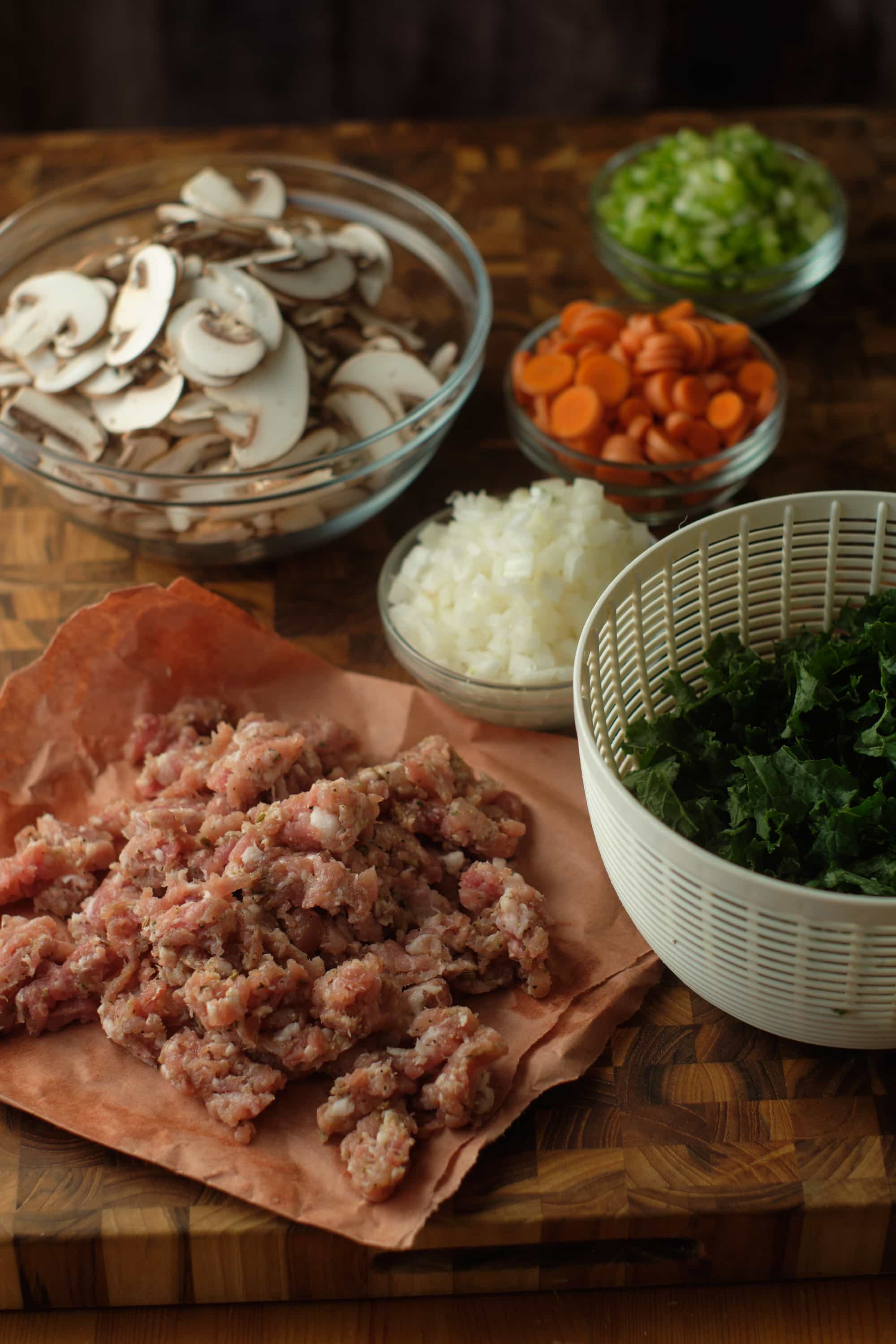 Wild Rice and Mushroom Soup with Sausage